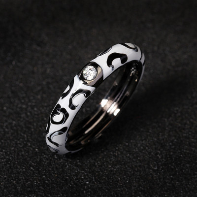 10 színű egyszerű stílusú, fényes cirkon kővel kirakott, egyszerű stílusú zománcgyűrű, divatos női eljegyzési gyűrű