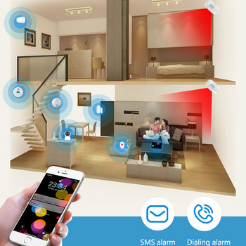 Σύστημα συναγερμού WiFi GSM Tuya Smart Home Οθόνη TFT RFID APP Πληκτρολόγιο αφής House Διαρρήκτη Υποστήριξη συναγερμού ασφαλείας Φωνητική εναλλαγή