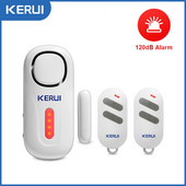 KERUI 120DB belaidis durų / langų įėjimo apsauga, įsilaužimo jutiklis, signalizacija PIR magnetinis išmanusis namas garažo sistema nuotolinio valdymo diodas