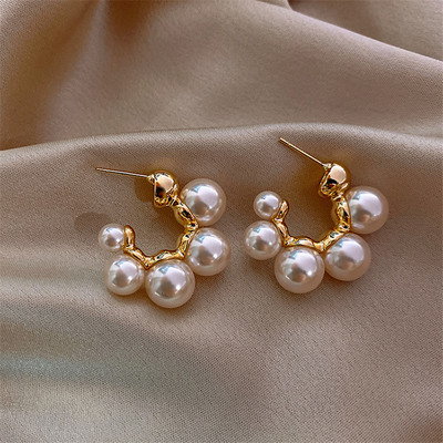 Cercei cu perle baroc eleganti coreeani 2022 pentru femei, fete, rafinat, lux, petrecere de nunta, cadou de bijuterii la moda