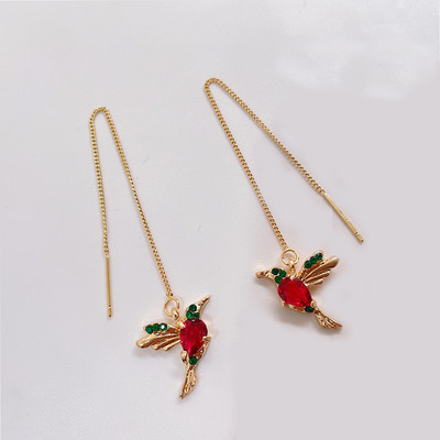 Duge naušnice s resicama u korejskom stilu, nove modne naušnice, divlja moda, elegantan, izuzetan Trend 2021. Nove naušnice, naušnice za žene