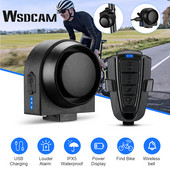 WSDCAM Bike Vibration Alarm Bezdrôtové diaľkové ovládanie USB nabíjanie Bezpečnostný vibračný alarm Systém proti strate bicykla