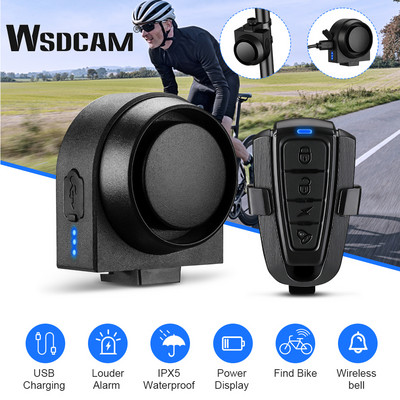 WSDCAM jalgratta vibratsioonialarm traadita kaugjuhtimispult USB laadimise turvalisus vibratsioonihoiatus häiresüsteem jalgratta kaotsiminekuvastane meeldetuletus