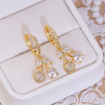 Σκουλαρίκια με κρυστάλλινα κοσμήματα σχεδιαστών πολυτελείας για γυναίκες με ιδιοσυγκρασία Χαριτωμένο σκουλαρίκι παντός αγώνα Δώρο για την Ημέρα του Αγίου Βαλεντίνου Σκουλαρίκια γάμου