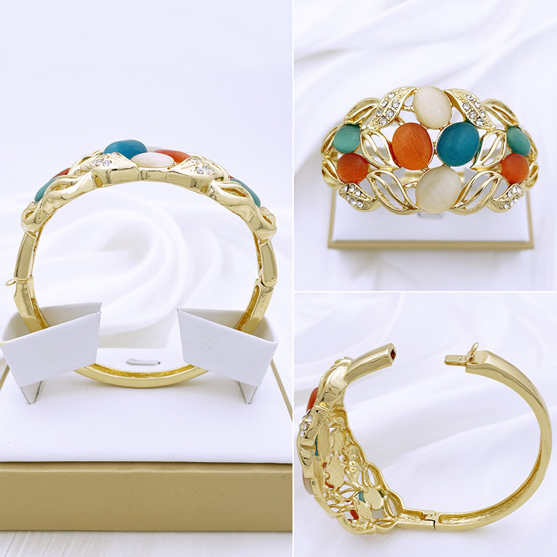 Opál ékszer készletek női nyaklánc készlet fülbevaló varázs karkötő menyasszonyi esküvői ékszer