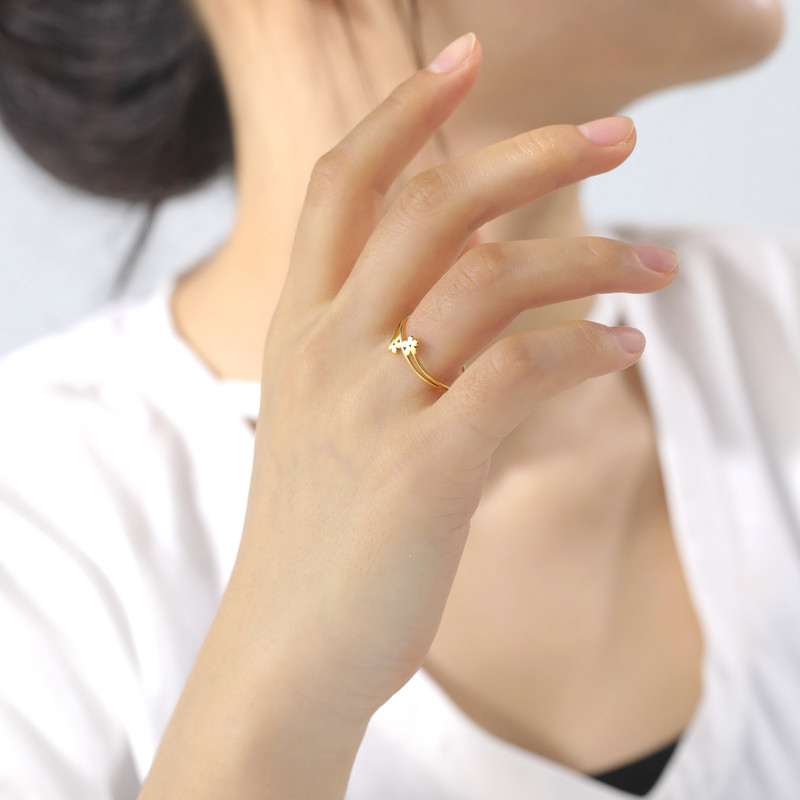 Skyrim rozsdamentes acél kis, elegáns virág gyűrű női bohém ujjgyűrűk 2023-as divatparti ékszerek születésnapi ajándék szerelmeseinek