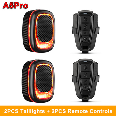 Awapow bicykel alarm zadné svetlo proti vlámaniu bicykel svetlo USB nabíjanie inteligentné automatické brzdenie snímanie diaľkové ovládanie vodotesné bicykel svetlo