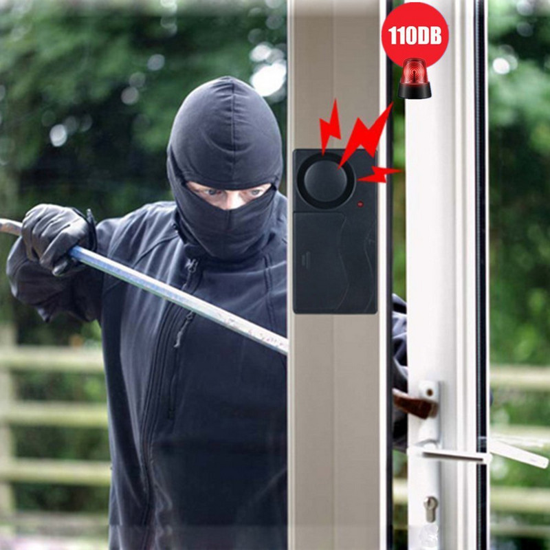 Awapow belaidė vibracinė dviračio signalizacija su nuotolinio valdymo pulteliu 110dB garsi dviračio durų langų signalizacija namų saugos sistema