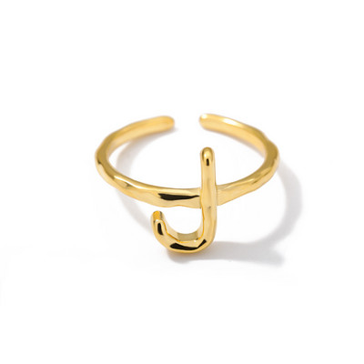 Dámske prstene s iniciálami AZ, striebornej farby, z nehrdzavejúcej ocele, s nastaviteľnými iniciálami, darčekové šperky pre priateľstvo.