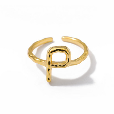 Dámske prstene s iniciálami AZ, striebornej farby, z nehrdzavejúcej ocele, s nastaviteľnými iniciálami, darčekové šperky pre priateľstvo.