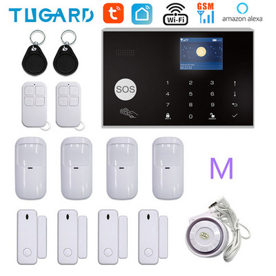 TUGARD G30 Tuya WiFi GSM kućni sigurnosni alarmni sustav 433MHz bežični protuprovalni alarmni komplet radi s Alexa Google APP daljinskim upravljačem
