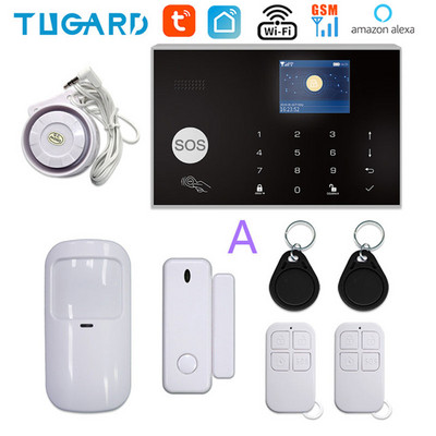TUGARD G30 Tuya WiFi GSM kućni sigurnosni alarmni sustav 433MHz bežični protuprovalni alarmni komplet radi s Alexa Google APP daljinskim upravljačem