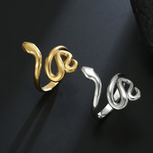 Skyrim Hadí prsteň pre ženy mužov Punk Serpent z nehrdzavejúcej ocele zlaté prstene na prst 2023 módne šperky párty darček veľkoobchod