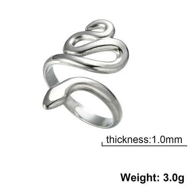 Skyrim Hadí prsteň pre ženy mužov Punk Serpent z nehrdzavejúcej ocele zlaté prstene na prst 2023 módne šperky párty darček veľkoobchod