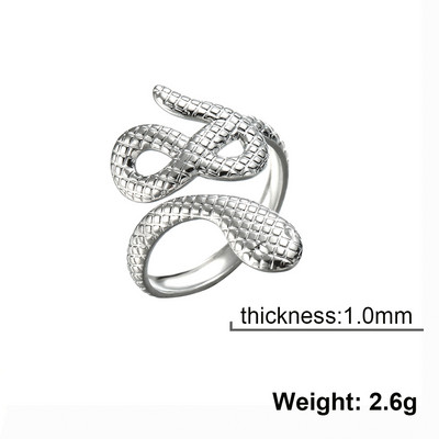 Skyrim Hadí prsteň pre ženy mužov Punk Serpent z nehrdzavejúcej ocele zlaté prstene na prst 2023 módne šperky párty darček veľkoobchod