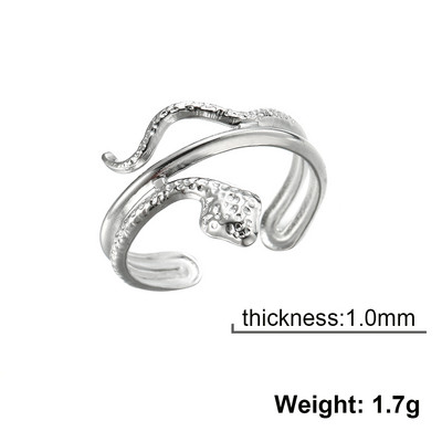 Skyrim Hadí prsteň pre ženy mužov Punk Serpent z nehrdzavejúcej ocele zlaté prstene na prst 2023 módne šperky párty darček veľkoobchod