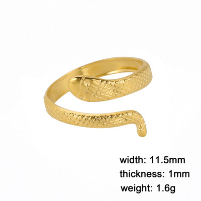 Skyrim Hadí prsteň pre ženy mužov Punk Serpent z nehrdzavejúcej ocele zlaté prstene na prst 2023 módne šperky párty darček veľkoobchod