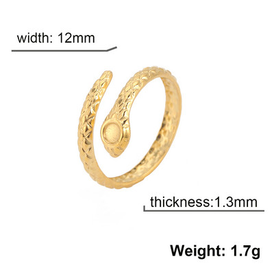 Skyrim Hadí prsteň pre ženy mužov Punk Serpent z nehrdzavejúcej ocele zlaté prstene na prst 2023 módne šperky párty darček veľkoobchod