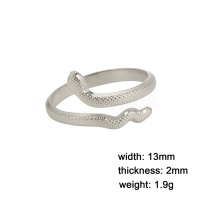 Skyrim Hadí prsteň pre ženy mužov Punk Serpent z nehrdzavejúcej ocele zlaté prstene na prst 2023 módne šperky párty darček veľkoobchod