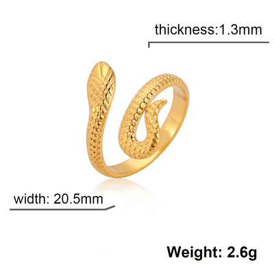 Skyrim Hadí prsteň pre ženy mužov Punk Serpent z nehrdzavejúcej ocele zlaté prstene na prst 2023 módne šperky párty darček veľkoobchod