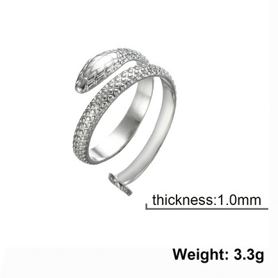 Skyrim Hadí prsteň pre ženy mužov Punk Serpent z nehrdzavejúcej ocele zlaté prstene na prst 2023 módne šperky párty darček veľkoobchod