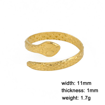 Skyrim Hadí prsteň pre ženy mužov Punk Serpent z nehrdzavejúcej ocele zlaté prstene na prst 2023 módne šperky párty darček veľkoobchod