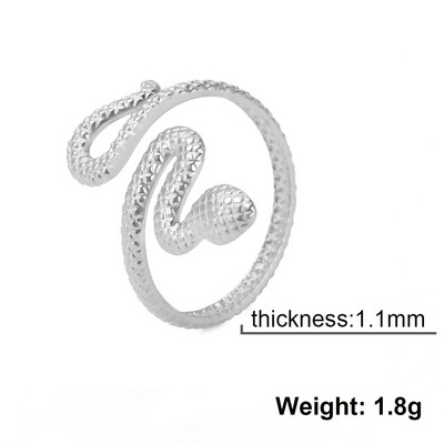 Skyrim Hadí prsteň pre ženy mužov Punk Serpent z nehrdzavejúcej ocele zlaté prstene na prst 2023 módne šperky párty darček veľkoobchod