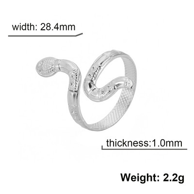 Skyrim Hadí prsteň pre ženy mužov Punk Serpent z nehrdzavejúcej ocele zlaté prstene na prst 2023 módne šperky párty darček veľkoobchod