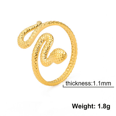 Skyrim Hadí prsteň pre ženy mužov Punk Serpent z nehrdzavejúcej ocele zlaté prstene na prst 2023 módne šperky párty darček veľkoobchod