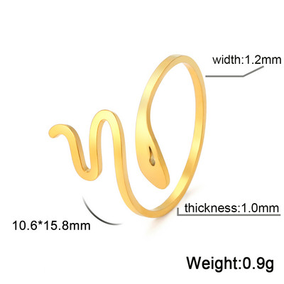 Skyrim Hadí prsteň pre ženy mužov Punk Serpent z nehrdzavejúcej ocele zlaté prstene na prst 2023 módne šperky párty darček veľkoobchod