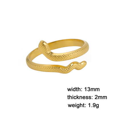 Skyrim Hadí prsteň pre ženy mužov Punk Serpent z nehrdzavejúcej ocele zlaté prstene na prst 2023 módne šperky párty darček veľkoobchod