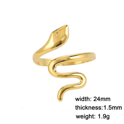 Skyrim Hadí prsteň pre ženy mužov Punk Serpent z nehrdzavejúcej ocele zlaté prstene na prst 2023 módne šperky párty darček veľkoobchod