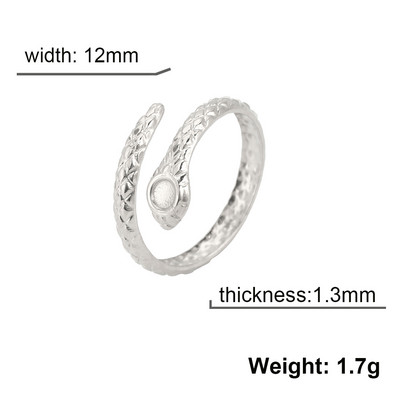 Skyrim Hadí prsteň pre ženy mužov Punk Serpent z nehrdzavejúcej ocele zlaté prstene na prst 2023 módne šperky párty darček veľkoobchod