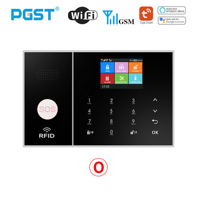 Σύστημα συναγερμού PGST Smart Life για οικιακό σύστημα συναγερμού WIFI GSM με πόρτα και αισθητήρα κίνησης Tuya Έξυπνη εφαρμογή ελέγχου λειτουργίας Alexa