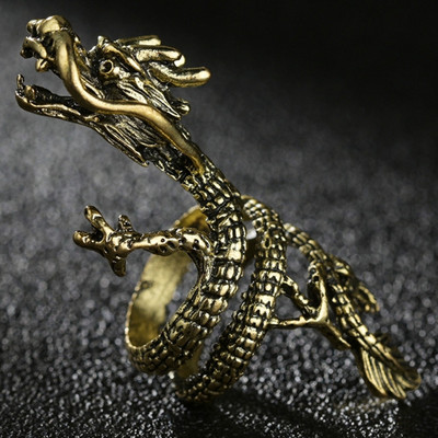 Nou Unisex Gotic Punk Dragon Skull Joint Knuckle Full Finger Gheare Inel Bijuterii Declarație Party Club Charm Inele Knuckle Bijuterii