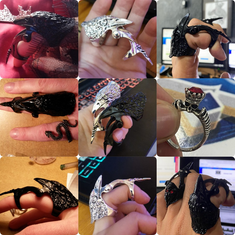 Nou Unisex Gotic Punk Dragon Skull Joint Knuckle Full Finger Gheare Inel Bijuterii Declarație Party Club Charm Inele Knuckle Bijuterii