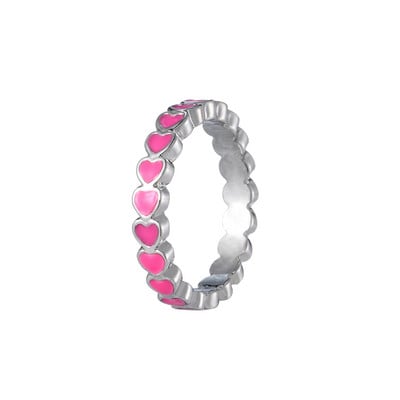 Lost Lady Heart Inel Inel de metal de calitate superioară Moda Moda Bijuterii multicolore Petrecere de nunta Prietena Prezent En-gros Bijoux