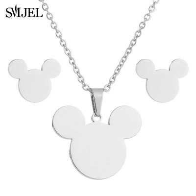 Sady šperkov z nehrdzavejúcej ocele pre ženy, minimalistický kríž, ručné pierko, EKG srdcový tep, náhrdelník, náušnice, svadobný darček