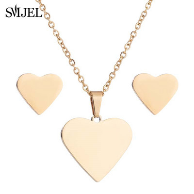 Sady šperkov z nehrdzavejúcej ocele pre ženy, minimalistický kríž, ručné pierko, EKG srdcový tep, náhrdelník, náušnice, svadobný darček