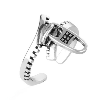 Gyűrű Női Lányoknak Báj Mosoly Divat Férfi Ékszerek Vintage Ősi Ezüst Szín Boldog Mosolygó Punk Hip Hop Állítható Boho