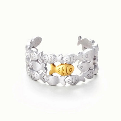 Gyűrű Női Lányoknak Báj Mosoly Divat Férfi Ékszerek Vintage Ősi Ezüst Szín Boldog Mosolygó Punk Hip Hop Állítható Boho