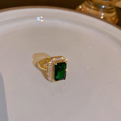 Colier și cercei elegant în formă de geometrie, cu zirconiu strălucitor, set de bijuterii nobile pentru femeie, Emmaya, pentru petrecerea de nuntă.