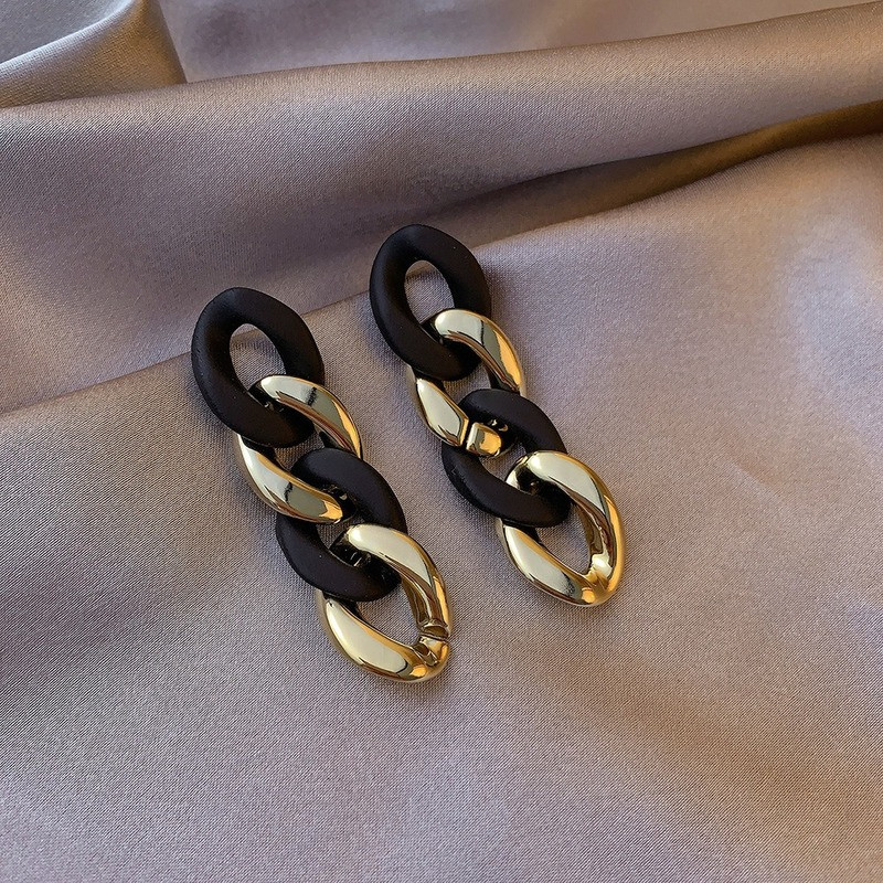 Divatlánc Bojt aranyozott fülbevaló hosszú szövésű fülbevaló luxus ékszer fülbevaló nőknek születésnapi születésnapi ajándék