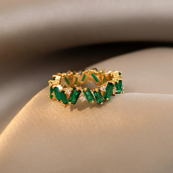 LXOEN цветен прост луксозен годежен пръстен с циркон със сребърен цвят кристал сватбени пръстени за жени парти бижута аксесоари