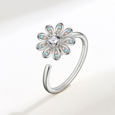 2022-es divat Butterfly Evil Eye forgó gyűrű női haladó forgó szorongásos dekompressziós gyűrű többfunkciós ékszer ajándék