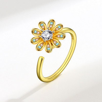 2022-es divat Butterfly Evil Eye forgó gyűrű női haladó forgó szorongásos dekompressziós gyűrű többfunkciós ékszer ajándék