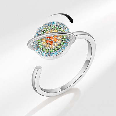 2022-es divat Butterfly Evil Eye forgó gyűrű női haladó forgó szorongásos dekompressziós gyűrű többfunkciós ékszer ajándék