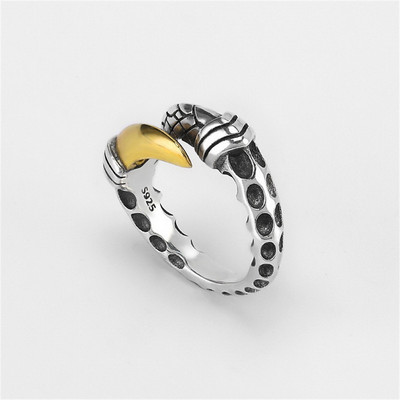 Пънк готически стил паяк пръстен с животни за жени, мъже, симулация на перлен кристал, регулируеми отворени пръстени, забавен подарък за Хелоуин