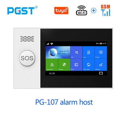 Bežični WIFI GSM sustav kućnog protuprovalnog sigurnosnog alarma SMS Tuya Smart Life APP Kontrola s 4,3-inčnim alarmnim kompletom zaslona osjetljivog na dodir