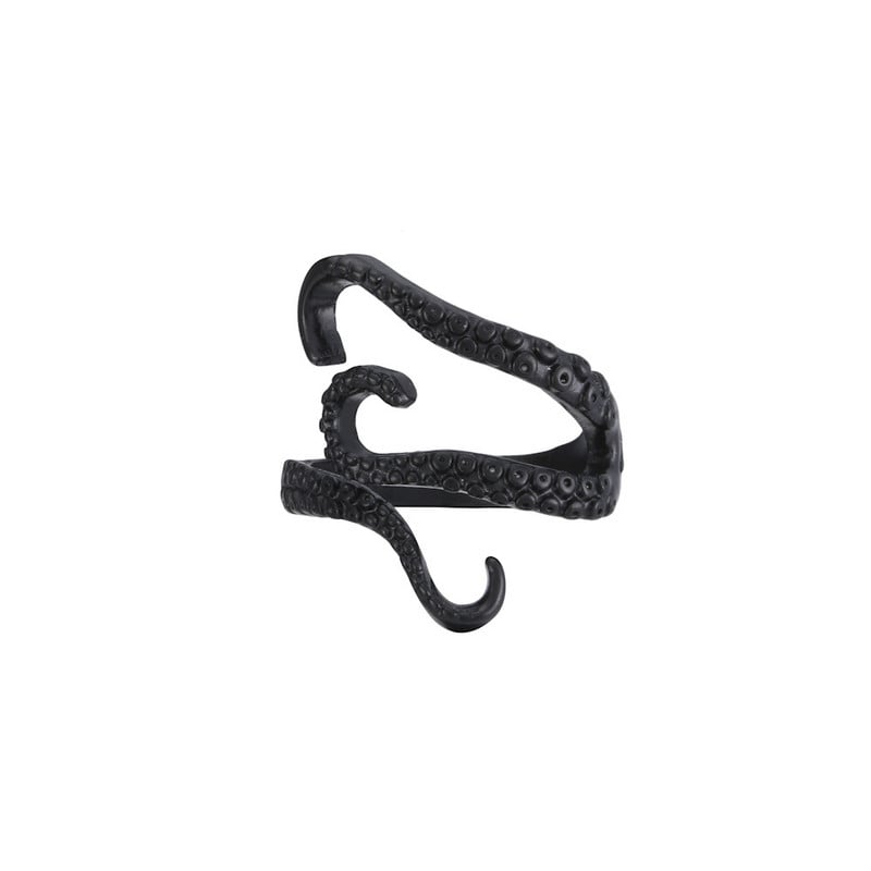 SUCEE mélytengeri tintahal polip gyűrű gótikus punk punk titán acélötvözet nyitott, állítható Wen gyűrű női ékszer nagykereskedés v